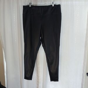 a new day Black High-Rise Vegan Leather Leggings